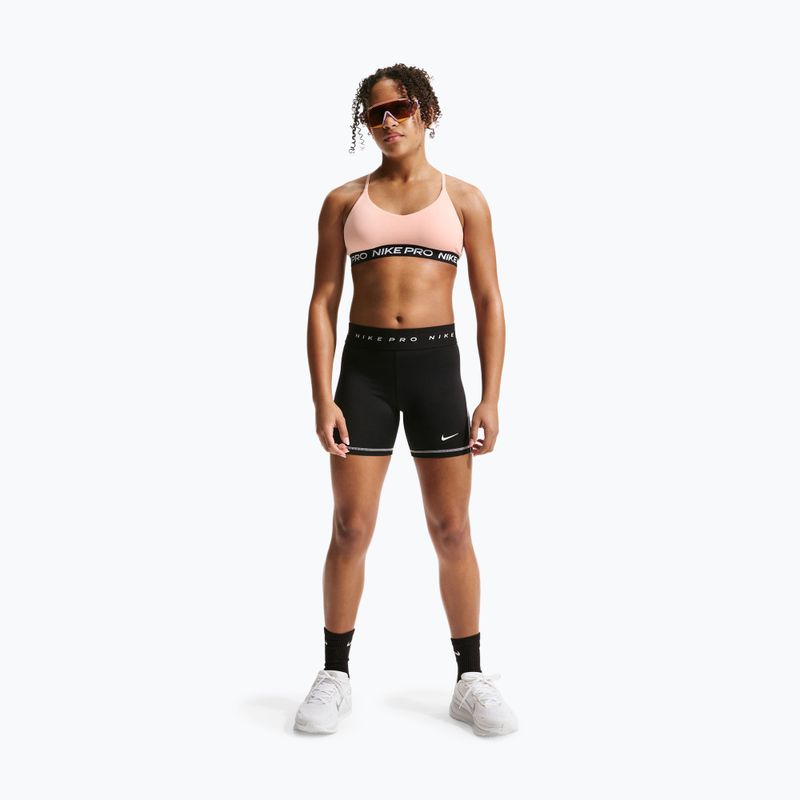 Reggiseno ragazza Nike Pro Indy arctic orange/black/white 2