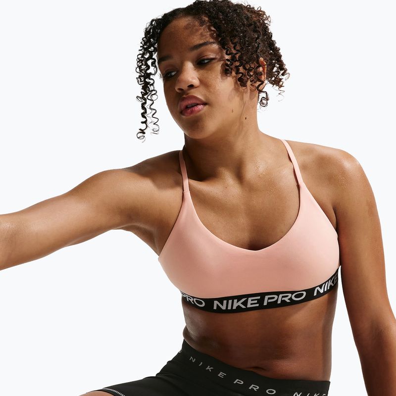 Reggiseno sportivo per bambini Nike Pro Indy arctic orange/black/white 5