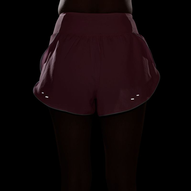 Pantaloncini da corsa da donna Nike Tempo Swoosh Dri-Fit Mid-Rise Brief-Lined peony/pink foam/white 5