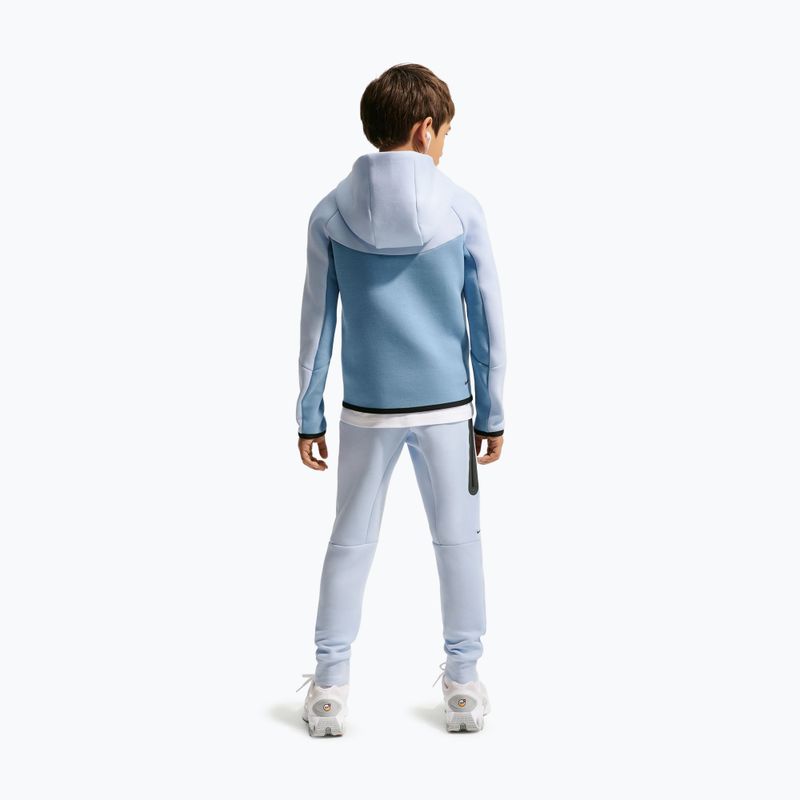 Felpa per bambini Nike Sportswear Tech Fleece Full Zip hydrogen blue/work blue/black/black 3