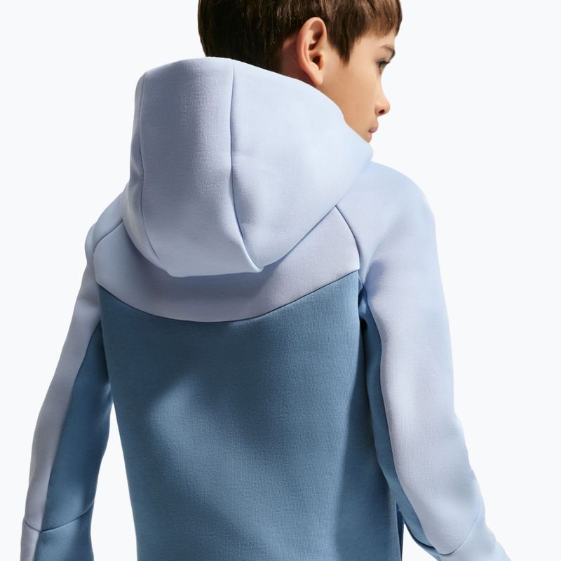Felpa per bambini Nike Sportswear Tech Fleece Full Zip hydrogen blue/work blue/black/black 5