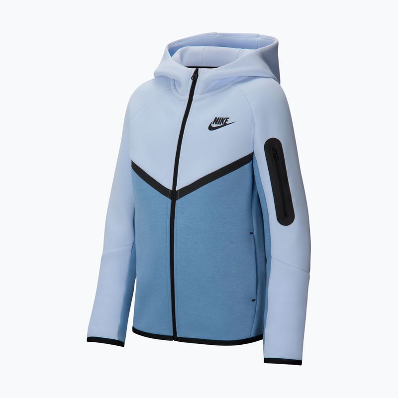 Felpa per bambini Nike Sportswear Tech Fleece Full Zip hydrogen blue/work blue/black/black 7