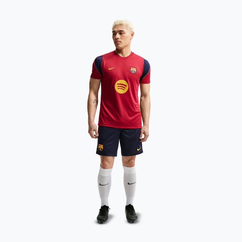 Pantaloncini da calcio da uomo Nike FC Barcelona Strike blackened blue/noble red/mineral yellow 2