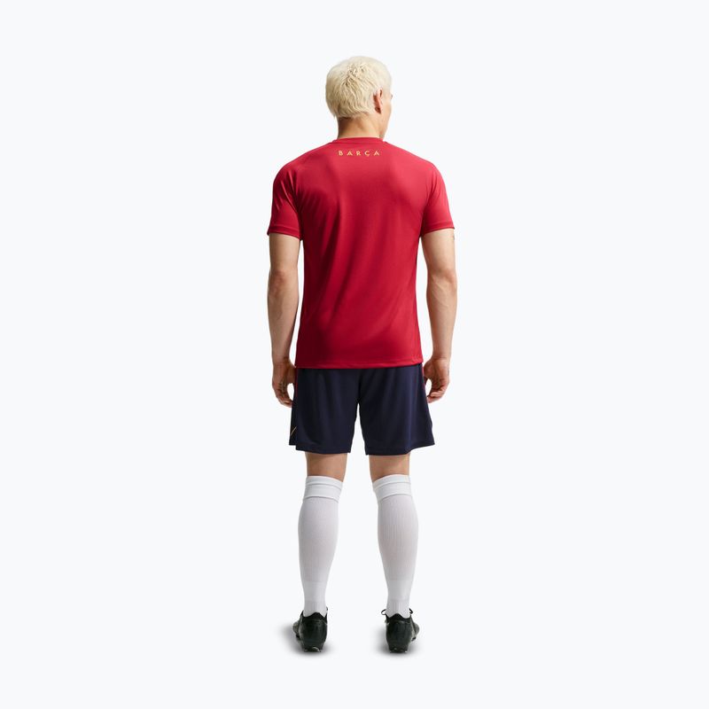 Pantaloncini da calcio da uomo Nike FC Barcelona Strike blackened blue/noble red/mineral yellow 3