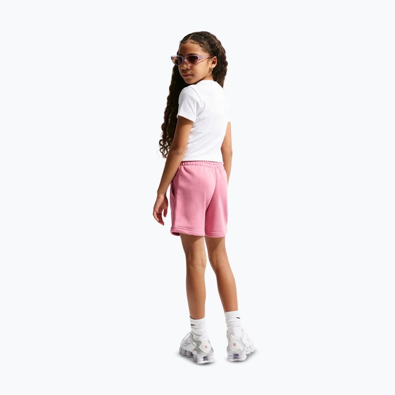 Pantaloncini da bambino Nike Sportswear Club Fleece peony/peony/white 3