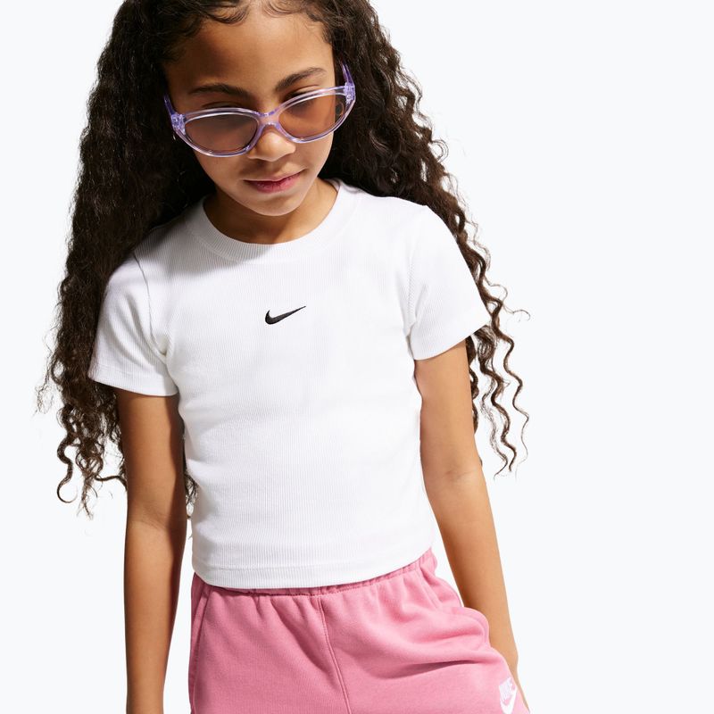 Pantaloncini da bambino Nike Sportswear Club Fleece peony/peony/white 5