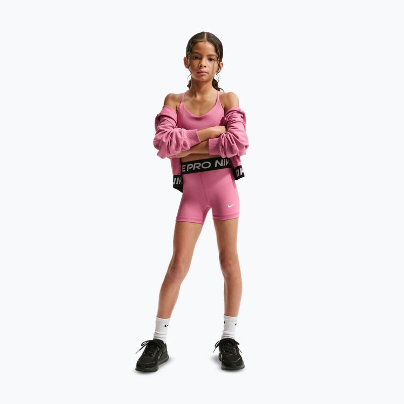 Pantaloncini da bambino Nike Pro peony/white 2