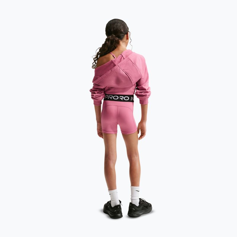 Pantaloncini da bambino Nike Pro peony/white 3