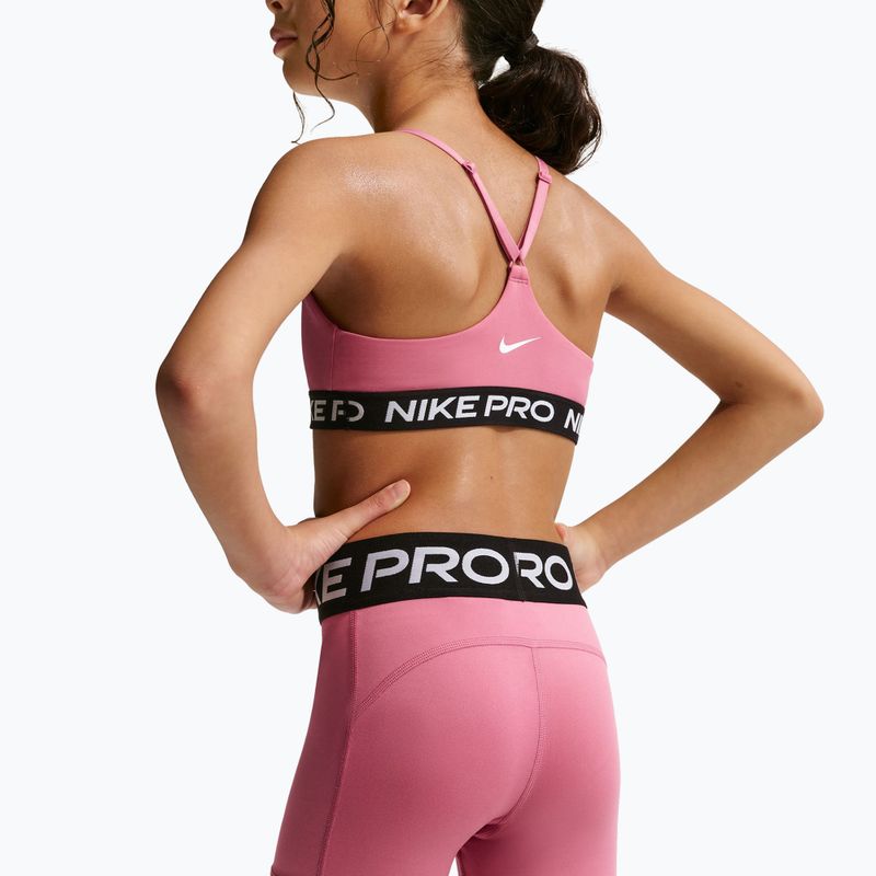Pantaloncini da bambino Nike Pro peony/white 5