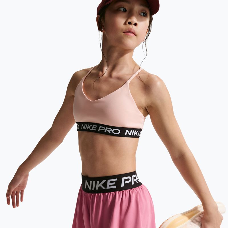 Pantaloncini bambini Nike Pro Dri-Fit 2in1 peony/black/white 3