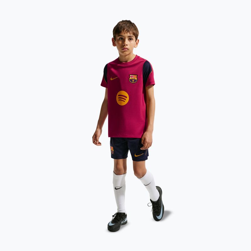 Maglietta da calcio per bambini Nike FC Barcelona Strike Dri-Fit noble red/blackened blue 2