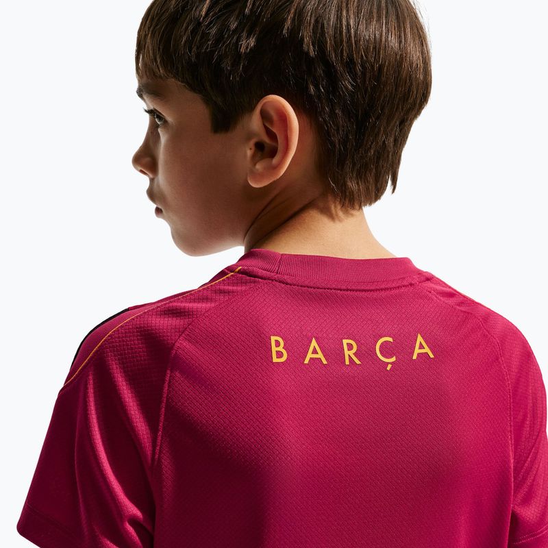 Maglietta da calcio per bambini Nike FC Barcelona Strike Dri-Fit noble red/blackened blue 5