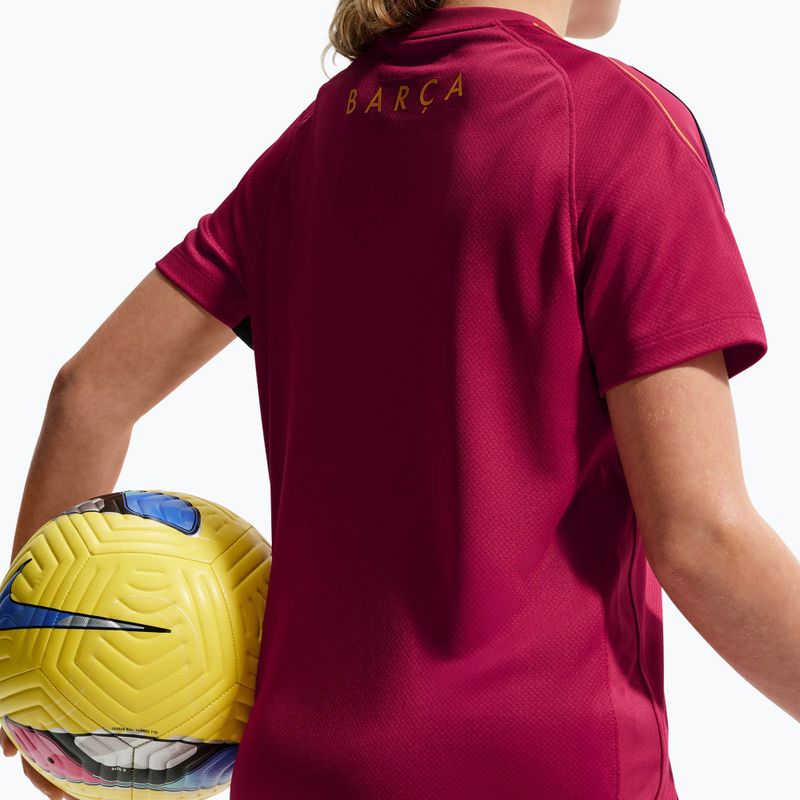 Maglietta da calcio per bambini Nike FC Barcelona Strike Dri-Fit noble red/blackened blue 7