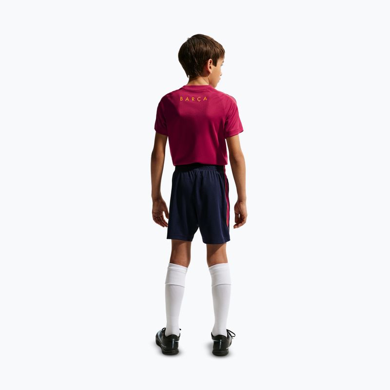 Pantaloncini da calcio per bambini Nike FC Barcelona Strike blackened blue/noble red/mineral yellow 4