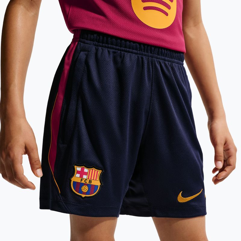Pantaloncini da calcio per bambini Nike FC Barcelona Strike blackened blue/noble red/mineral yellow 7