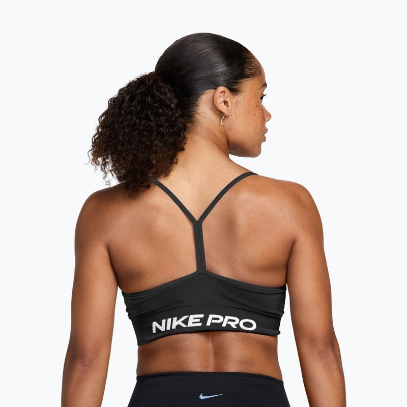 Reggiseno sportivo Nike Pro Seamless Light Support black/white 2