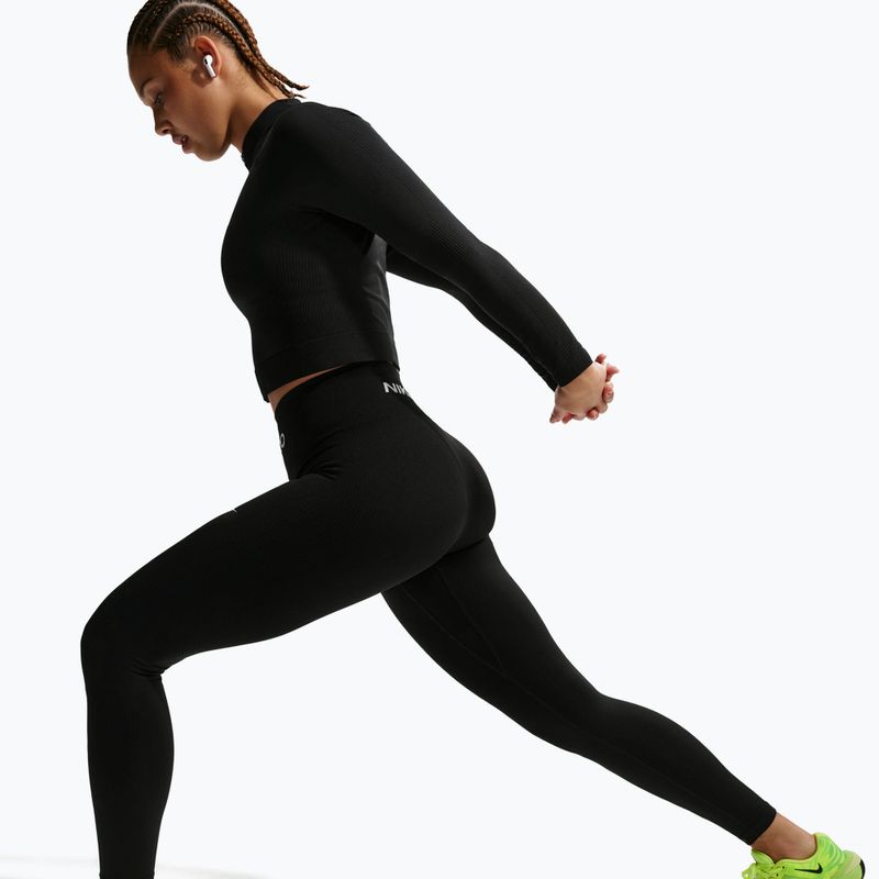 Leggings da donna Nike Pro Seamless black/white 5