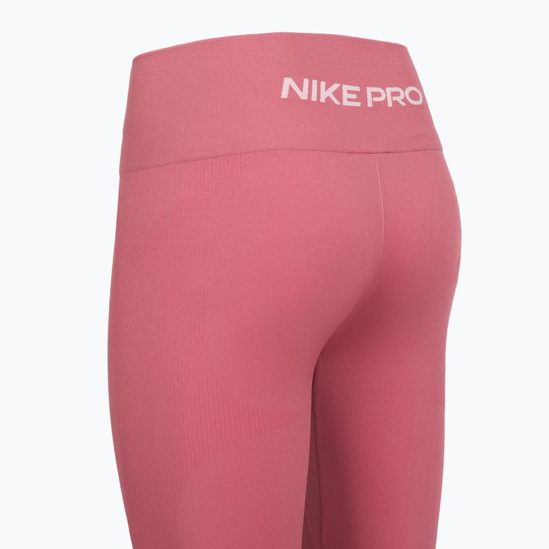 Leggings da donna Nike Pro Seamless rosa peonia/bianco 4