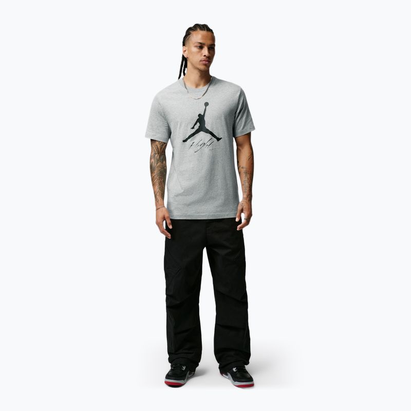 T-shirt da uomo Jordan Jumpman Flight dark grey heather 2