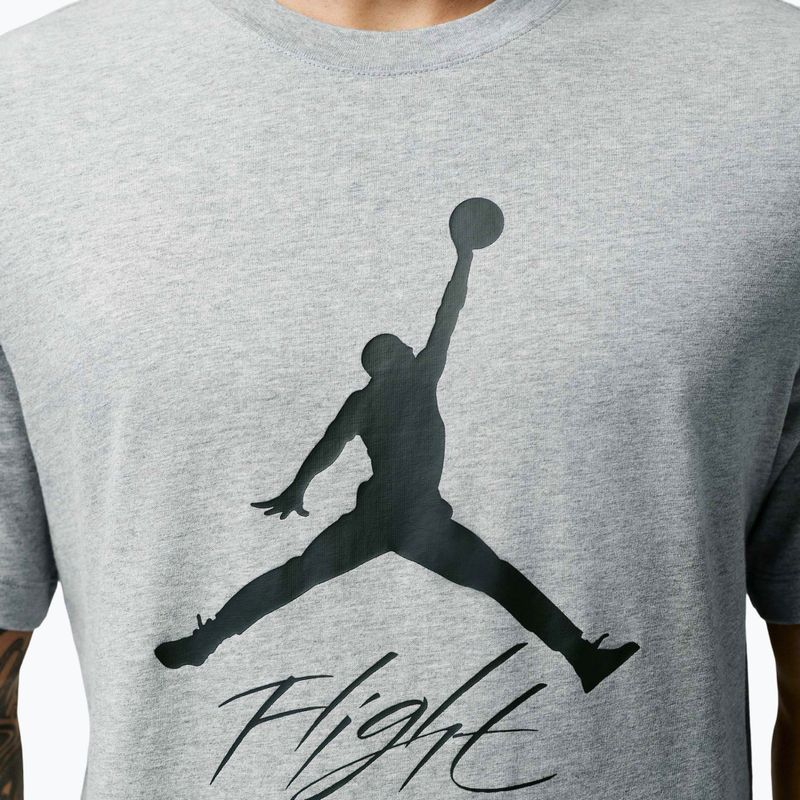 T-shirt da uomo Jordan Jumpman Flight dark grey heather 5