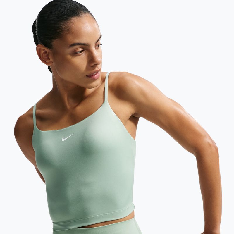 Maglietta da allenamento donna Nike One Medium Support steam/white 4