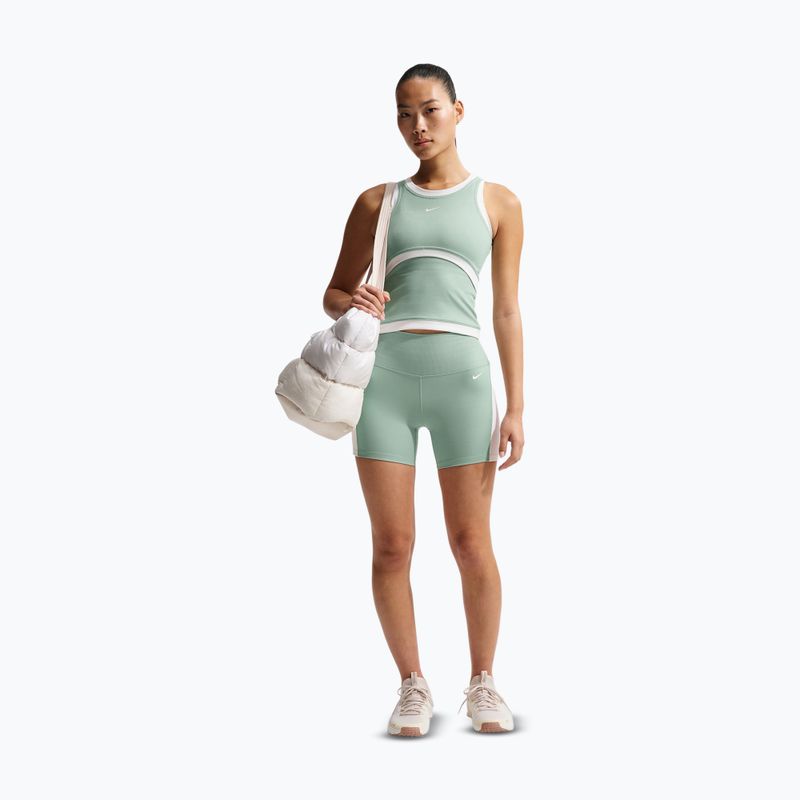 Pantaloncini da donna Nike One High Waisted Biker 5" steam/white/white 2