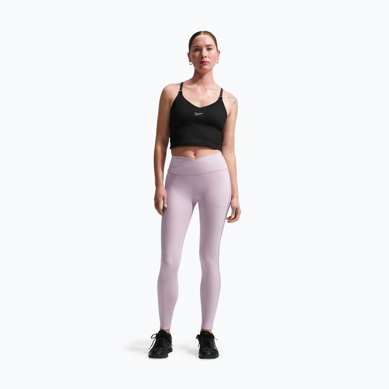 Leggings da donna Nike One High-Waisted Seamless platinum violet 2