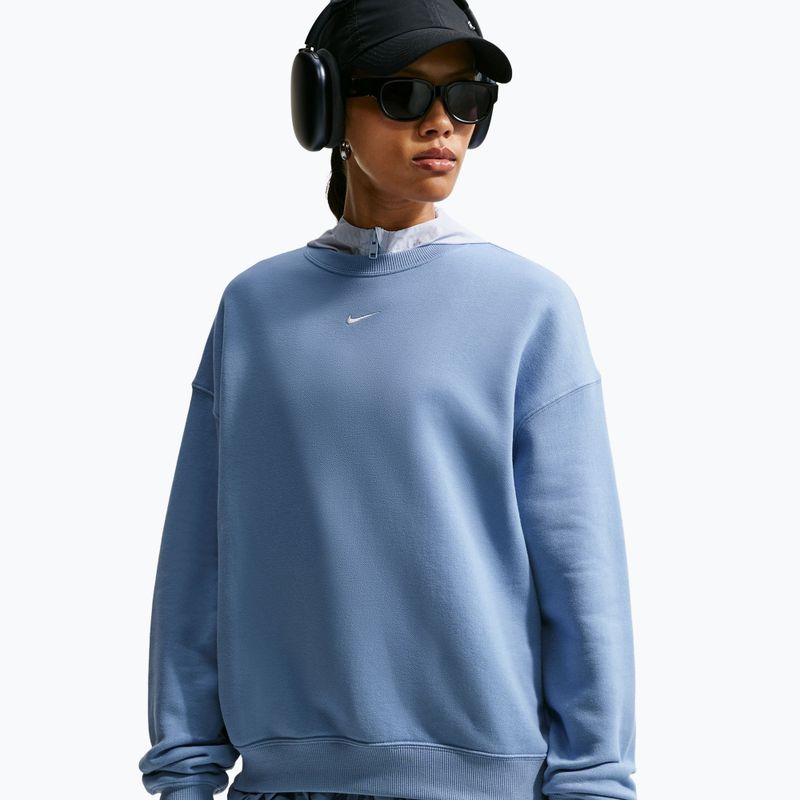 Felpa donna Nike Studio Fleece Medium Weight work blue/sail 4