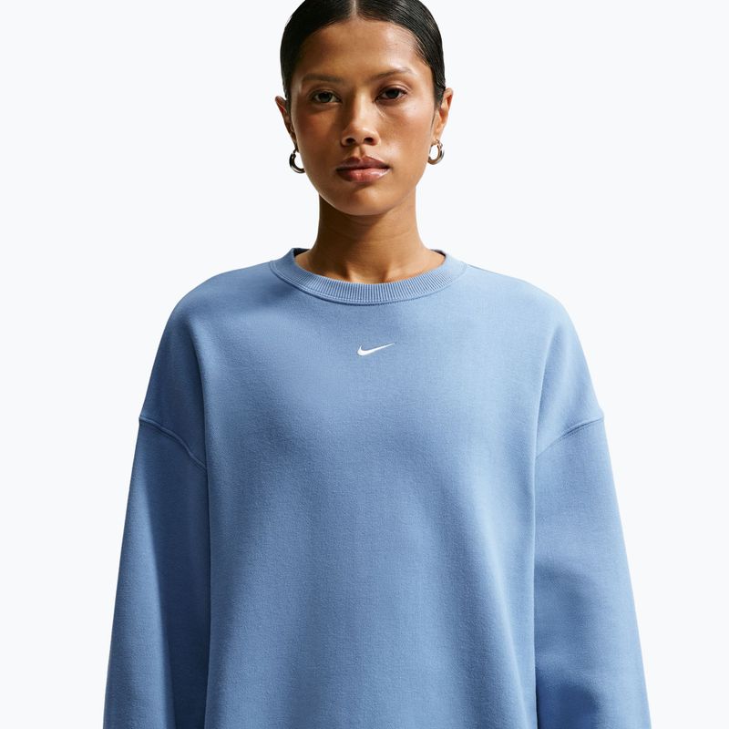Felpa donna Nike Studio Fleece Medium Weight work blue/sail 5
