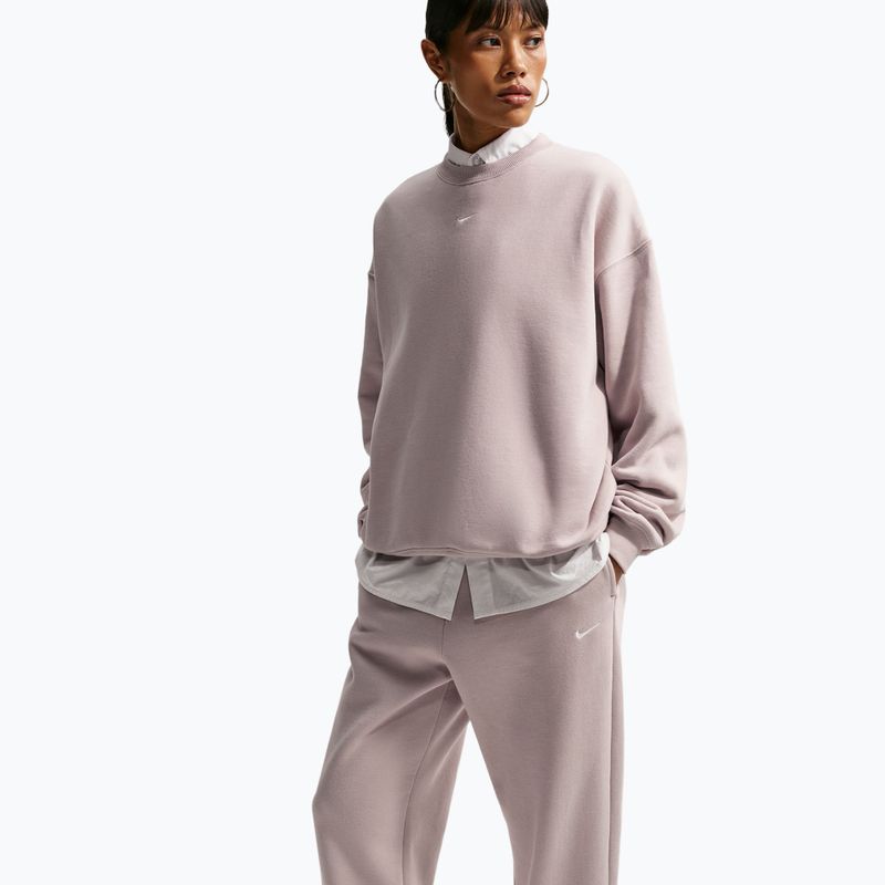 Pantaloni da donna Nike Studio Fleece Medium Weight cream Ii/sail 4