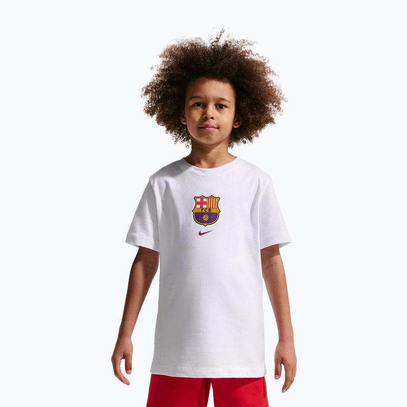 Maglietta per bambini Nike FC Barcelona Soccer white