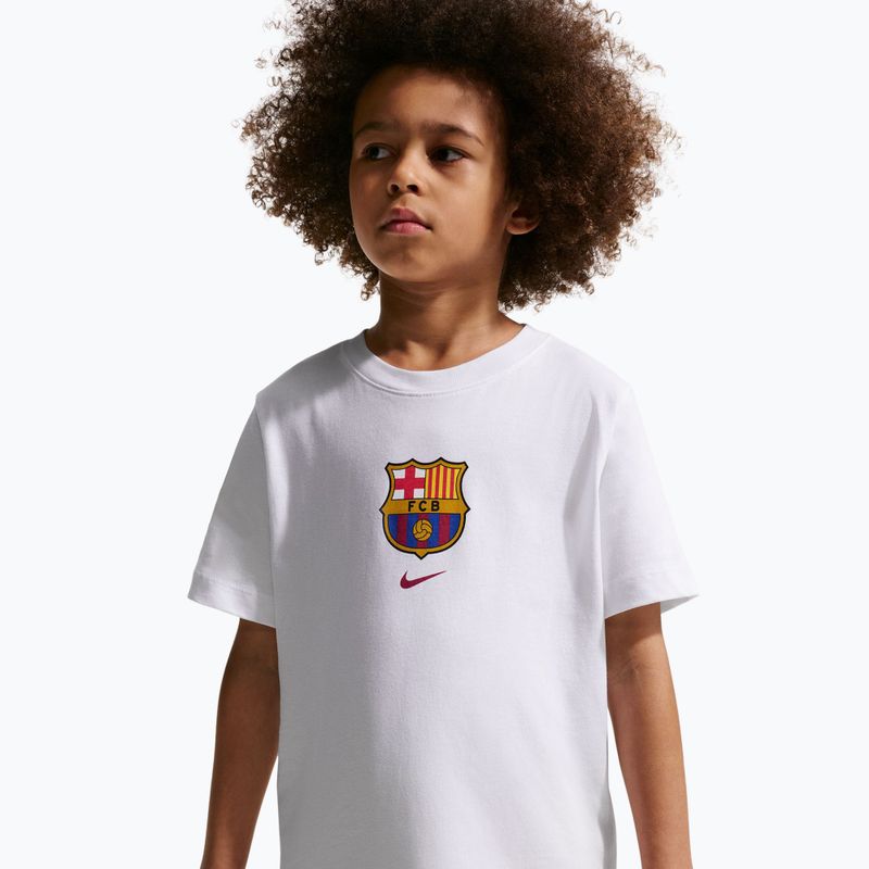 Maglietta per bambini Nike FC Barcelona Soccer white 4