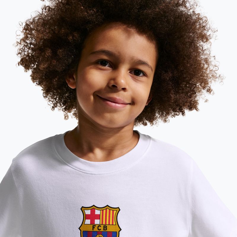 Maglietta per bambini Nike FC Barcelona Soccer white 5