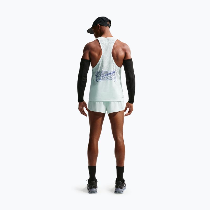 Maglietta da corsa da uomo Nike AeroSwift Dri-Fit ADV Running Singlet barely green/lapis 3