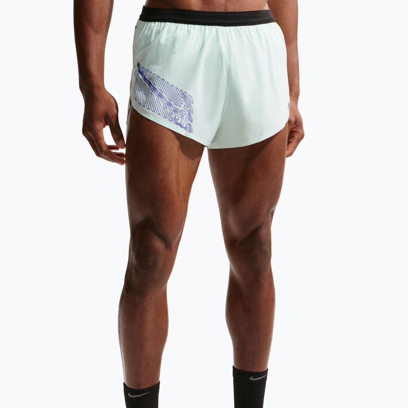 Pantaloncini da corsa da uomo Nike AeroSwift Dri-Fit ADV Brief-Lined 2" barely green/lapis 5