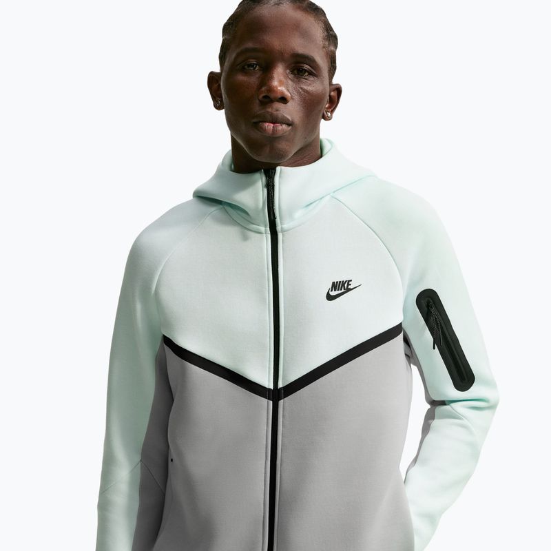 Felpa da uomo Nike Tech Windrunner Full Zip barely green/light silver/black 4