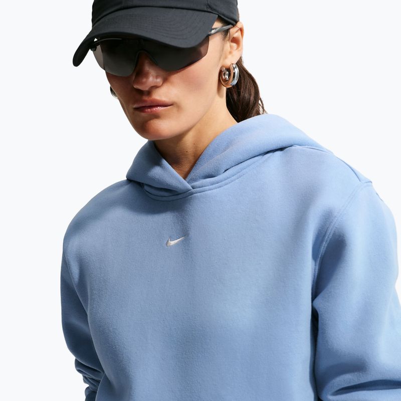 Felpa donna Nike Studio Fleece work blue/sail 5