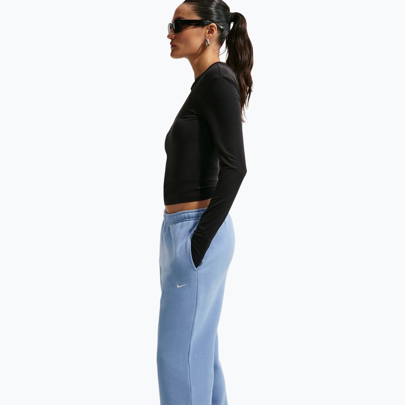 Pantaloni da donna Nike Studio Fleece work blue/sail 4