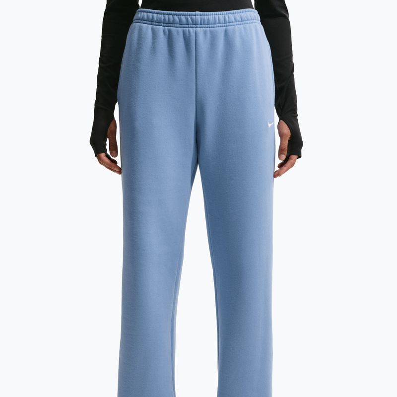 Pantaloni da donna Nike Studio Fleece work blue/sail 5