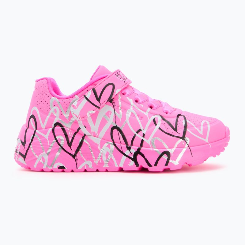 Scarpe bambini SKECHERS Uno Lite Love Levitate hot pink/multi 2