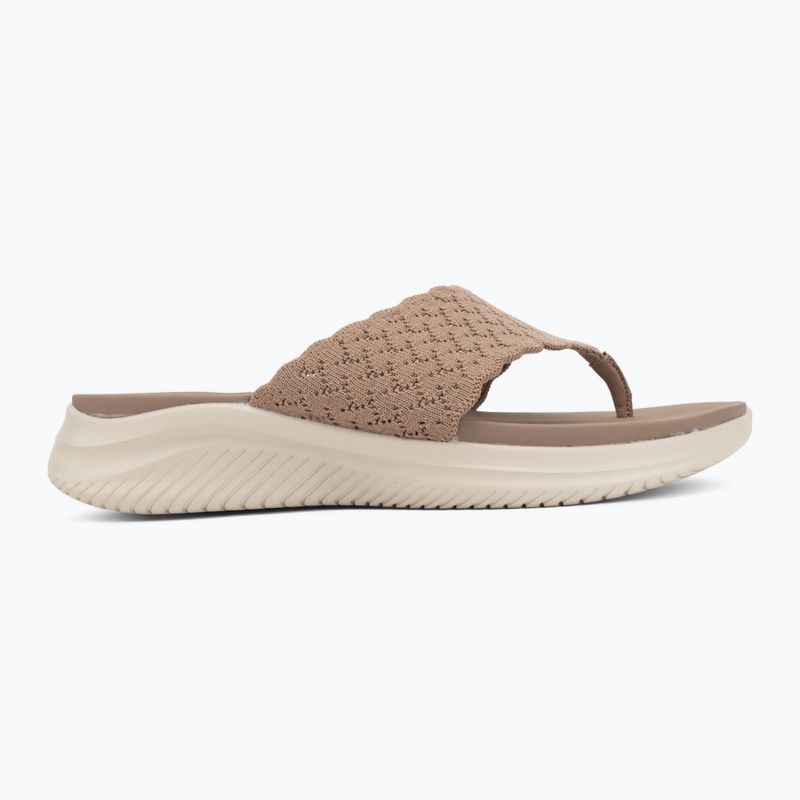 Ciabatte da donna SKECHERS Ultra Flex 3.0 Rhythm Waves brown 2