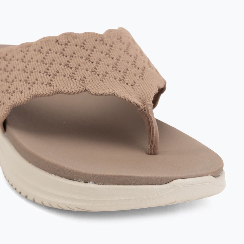 Ciabatte da donna SKECHERS Ultra Flex 3.0 Rhythm Waves brown 7