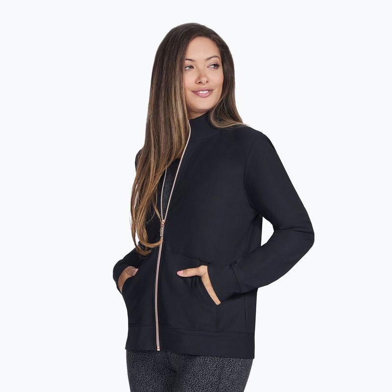 Felpa donna SKECHERS GO Luxe Rib Everyday Full Zip black 3