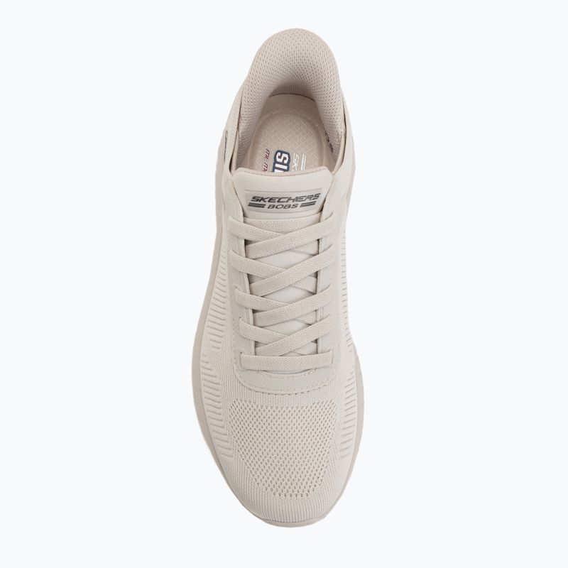 Scarpe da uomo SKECHERS Bobs Squad Chaos Solid Step white 5