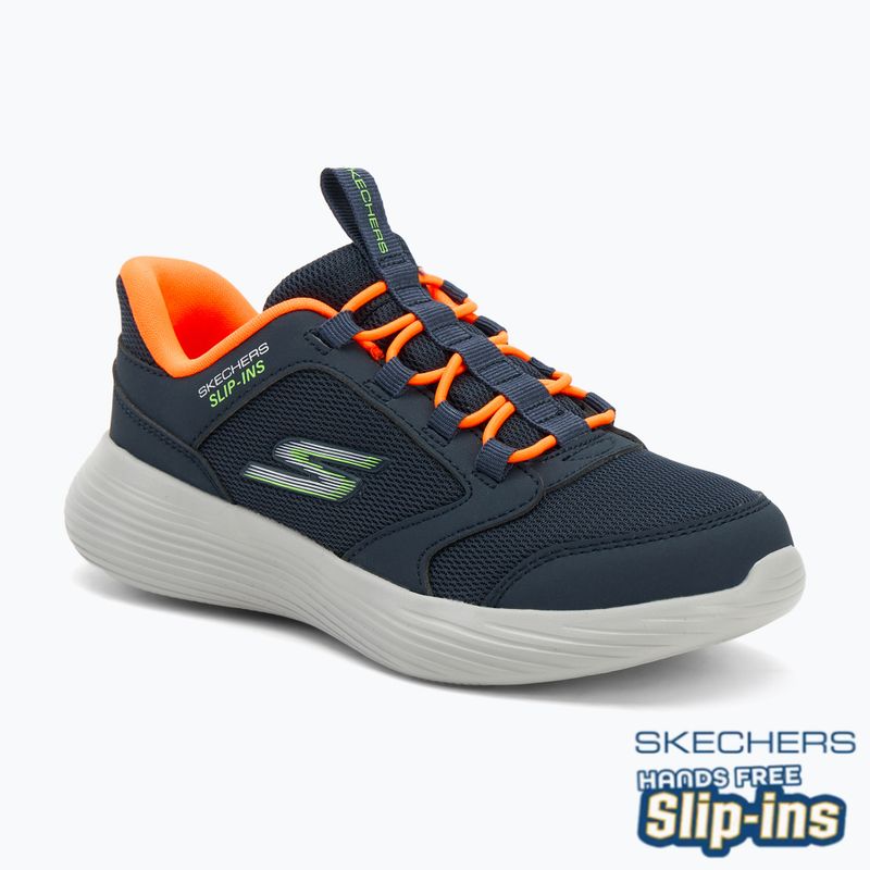 Scarpe da bambino SKECHERS Go Run 400 V2 Turbo-Brisk navy/arancione