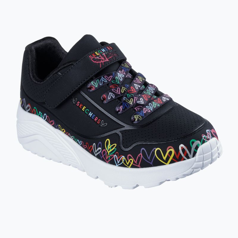 Scarpe bambini SKECHERS Uno Lite Heart Craze nero/multicolore 8