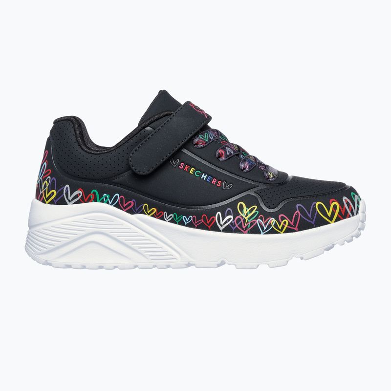Scarpe bambini SKECHERS Uno Lite Heart Craze nero/multicolore 9