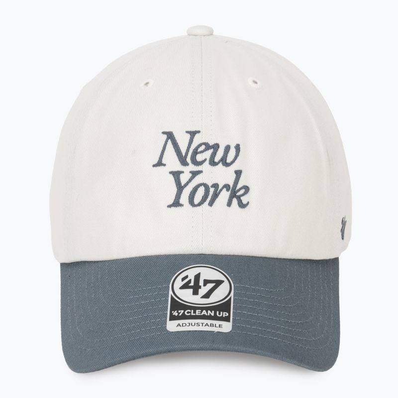 47 Brand MLB New York Yankees Foundation Script TT CLEAN UP berretto da baseball in pietra arenaria 2