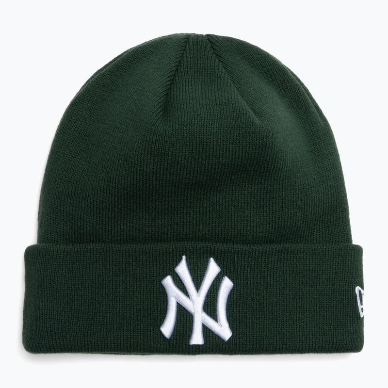Berretto invernale New Era League Essential New York Yankees verde scuro/bianco