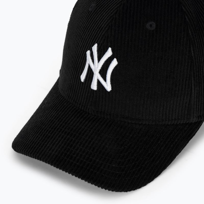 Cappello da baseball New Era Cord 9Forty Mcrown New York Yankees nero 3